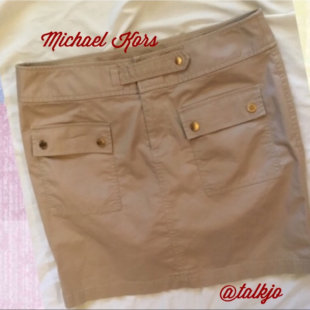 MK Tan Skirt, Sz 10